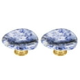 thumbnail image 1 of BE-TOOL 2PCS Natural Stone Knob, Heart-Shaped Cabinet Pull Handles, Drawer Exterior Knob for Drawers Doors Cabinets, 1 of 8
