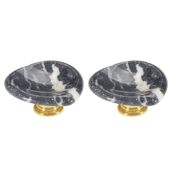 BE-TOOL 2PCS Natural Stone Knob, Heart-Shaped Cabinet Pull Handles, Drawer Exterior Knob for Drawers Doors Cabinets