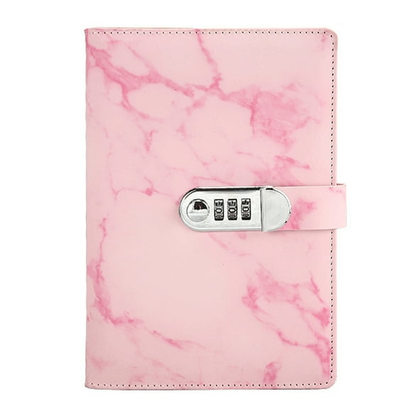 BE-TOOL 2PCS Notebook with Metal Password Lock PU Leather Cover Travel Journal Diary