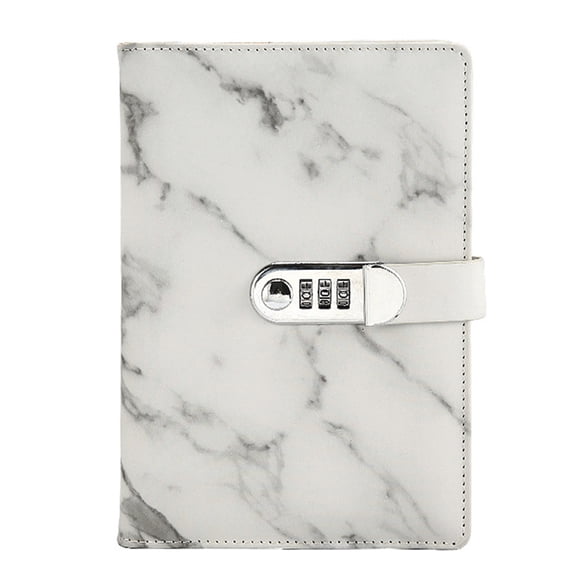 BE-TOOL 2PCS Notebook with Metal Password Lock PU Leather Cover Travel Journal Diary