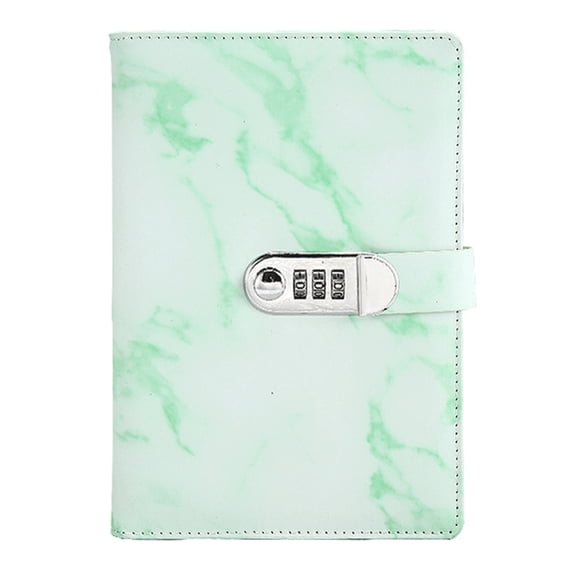 BE-TOOL 2PCS Notebook with Metal Password Lock PU Leather Cover Travel Journal Diary