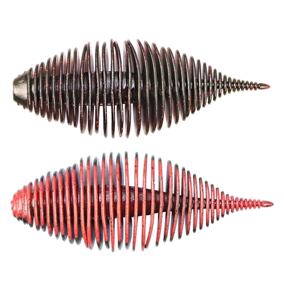 BE-TOOL 2PCS Soft Spiral Lures Bionic Fishing Bait 105mm/4.1in Fishing Bait for Saltwater Freshwater Rivers Sea