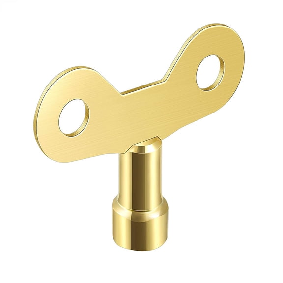 BE-TOOL 2Pcs Easy-Grip Brass-colored Radiator Keys Multi-Functional Utility Key Hardware Kits Portable Gold