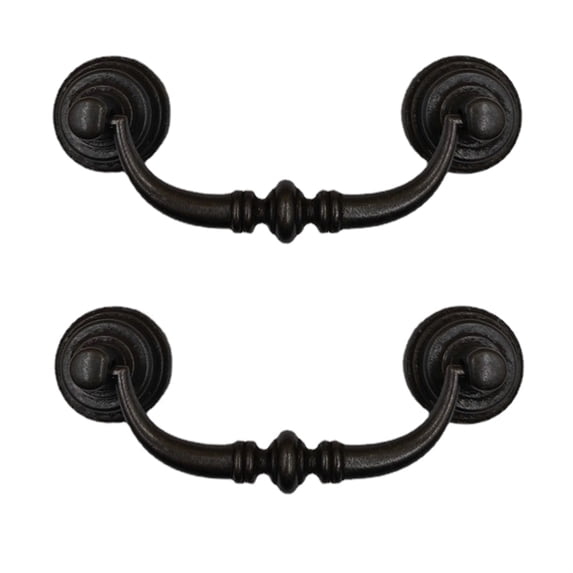 BE-TOOL 2Pcs Vintage Drawer Pulls Handles with Screws Dresser Drawer Cabinet Handle Cabinet Hardware Brass
