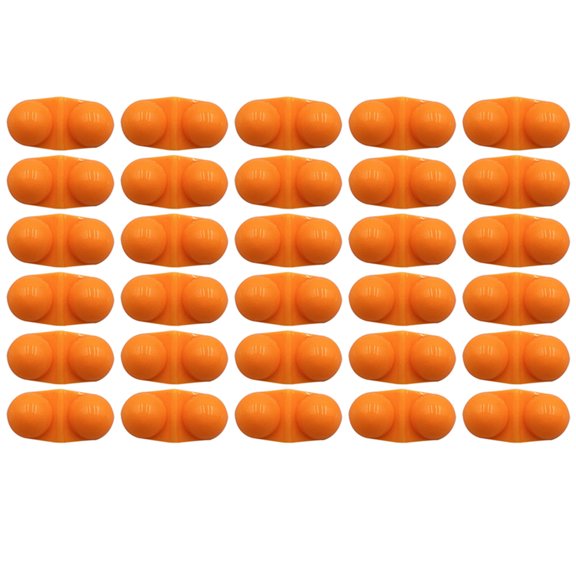 BE-TOOL 30PCS Fishing Bite Alarm Bells Metal Bell for Robs 2 Bells Portable Fishing Rob Alarm (Orange)