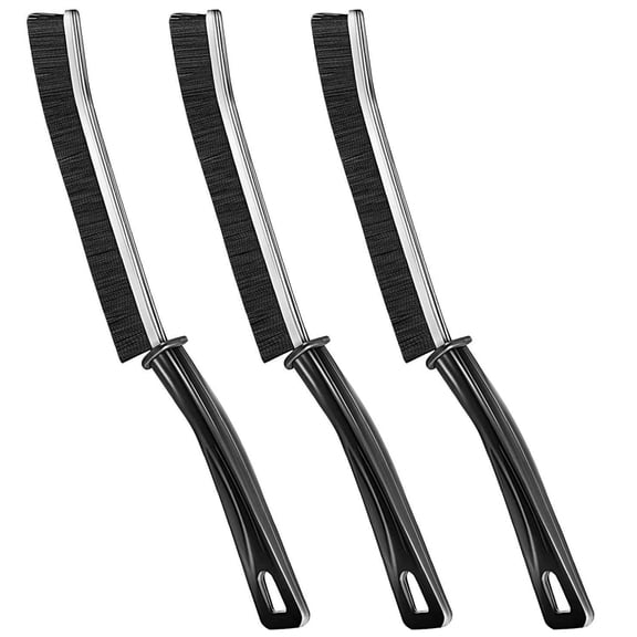 BE-TOOL 3PCS Hard Bristle Crevice Cleaning Small Brushes Household Cleaning Brush for Tile Crevice Window Gap Sink Kitchens Bathrooms Toilets Showers