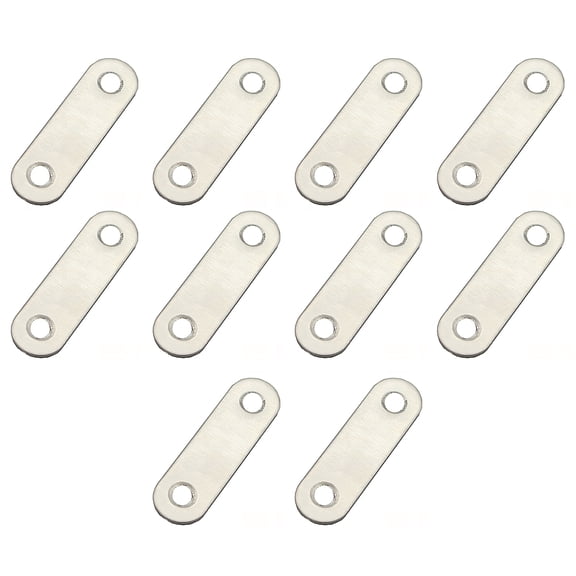 BE-TOOL 4/10Pcs Metal Flat Straight Fixing Mending Corner Brace Bracket Furniture Repair Kits 36-295mm Silver