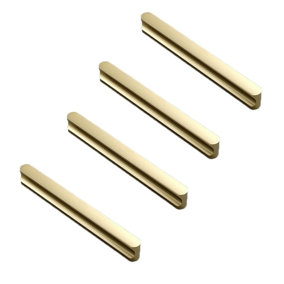 BE-TOOL 4 Pack Alumium Solid Cabinet Handles Kitchen Drawer Pulls Cupboard Wardrobe Handle's Replacements