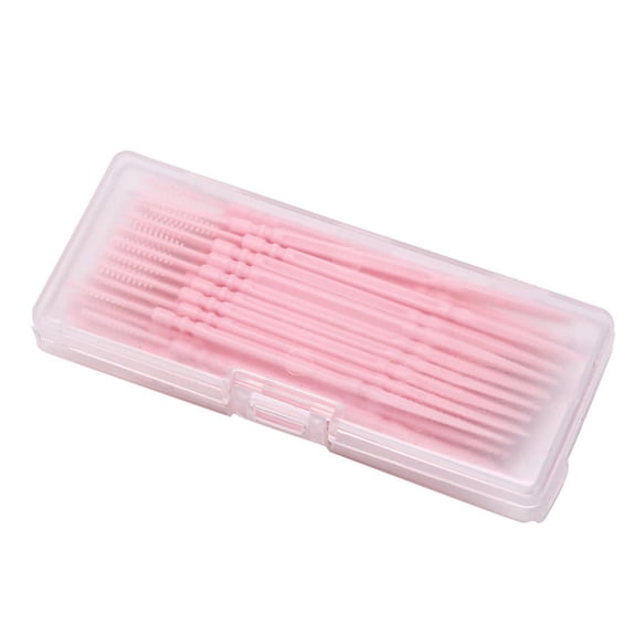 BE-TOOL 40 Pcs Toothpick Tooth Care Interdental Brush Plaque Removers Deep Clean Portable 6 Colors