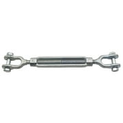 BE-TOOL 45 Steel Hannger Turnbuckle, Heavy Duty Rope Turnbuckle for Cable Wire Rope Tension Boat Size M6 (1/4*4) Silver