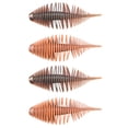 thumbnail image 1 of BE-TOOL 4PCS Soft Spiral Lures Bionic Fishing Bait 75mm/2.9in Fishing Bait for Saltwater Freshwater Rivers Sea, 1 of 6