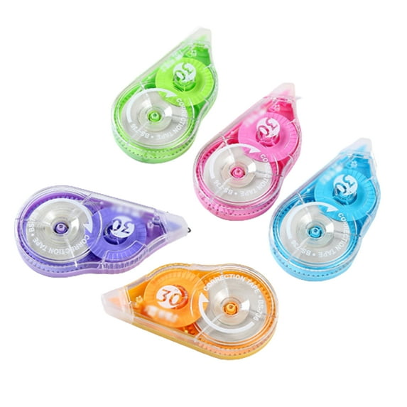 BE-TOOL 4Pcs Plastic Correction Tape Pocket Size (Random Color)