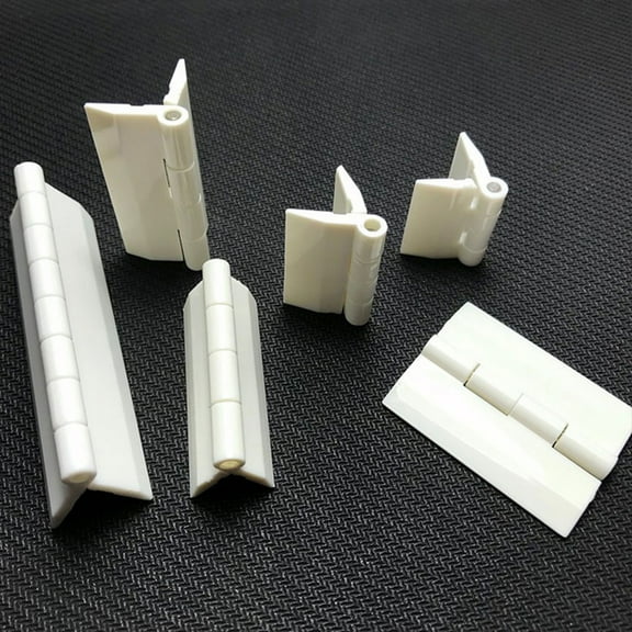 BE-TOOL 5/10/15 Pcs Acrylic Plastic Hinges Door Hinges for Door Cabinet Piano and Drawer White 25mmx35mm