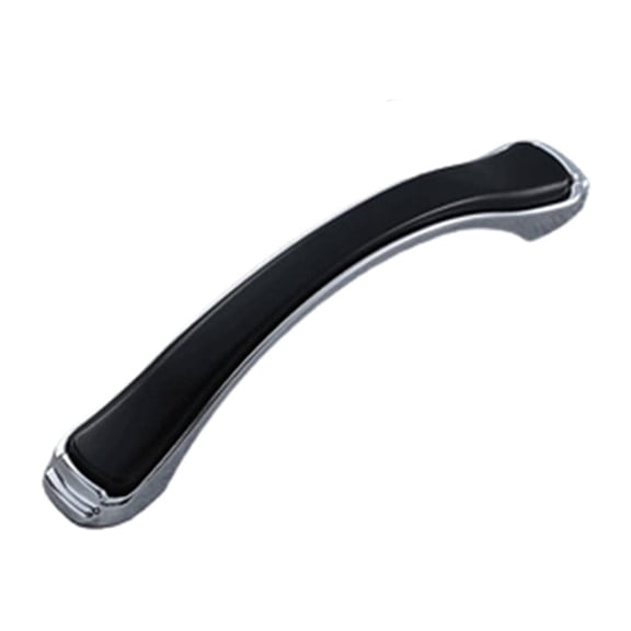 BE-TOOL 5 Pack Cabinet Pull Handle Bar Cabinet Handle 96mm/3.77" Hole Center Zinc Alloy Kitchen Cabinet Handles Drawer Dresser Pulls Black-Silver