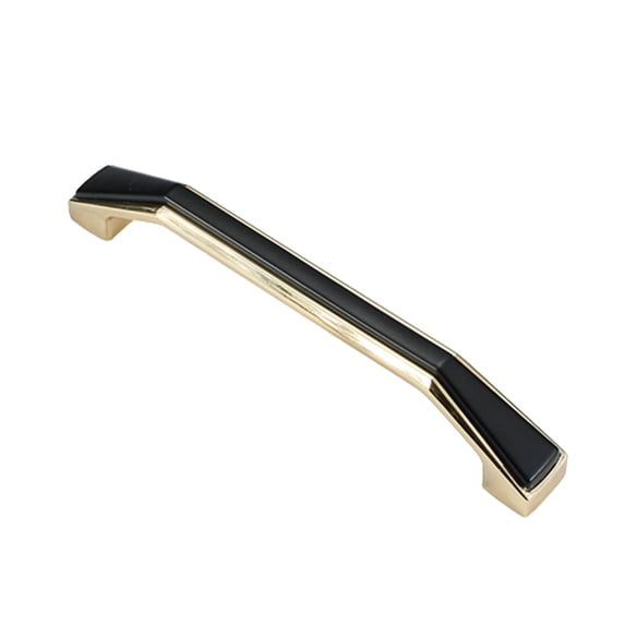 BE-TOOL 5 Pack Cabinet Pull Handle Zinc Alloy Drawer Handle Hole Spacings 96mm/3.77" for Kitchen Cabinets Cupboard Handle'S Replacements Black-Silver