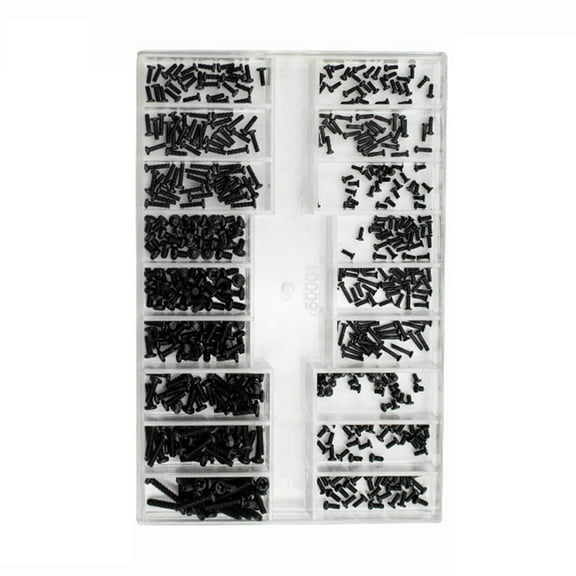 BE-TOOL 500Pcs Phillips Screw Kit, Steel Tiny Screws Micro Electroplated Screws Set, 20 Sizes