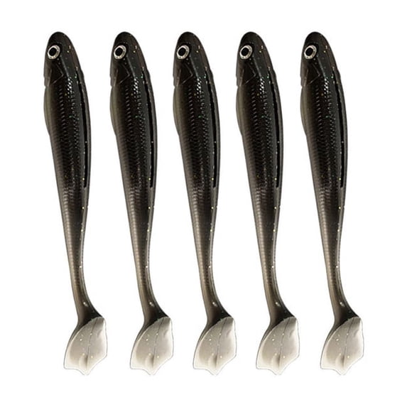 BE-TOOL 5PCS Soft Fishing Lure Bionic Fishing Baits for Freshwater Saltwater Bass Pike Zander ASP Catfish