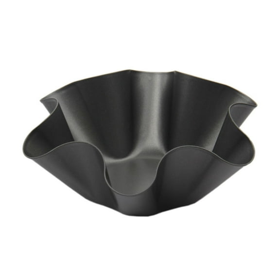BE-TOOL 6 Inch Non-Stick Salad Plate Taco Shell Maker Salad Bowl Baking Pans Carbon Steel Black