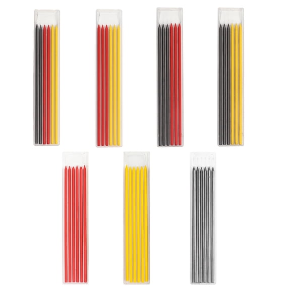 BE-TOOL 6Pcs Wax Pen Refills for Carpenter Welding Markers Tools Steel and Welding Pencils Woodworking Scriber Marking