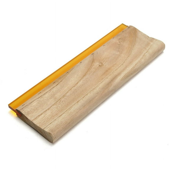 BE-TOOL 75 Durometer Screen Printing Squeegee Silk Screen Hand Tool Wood Ink Scraper Size 30CM