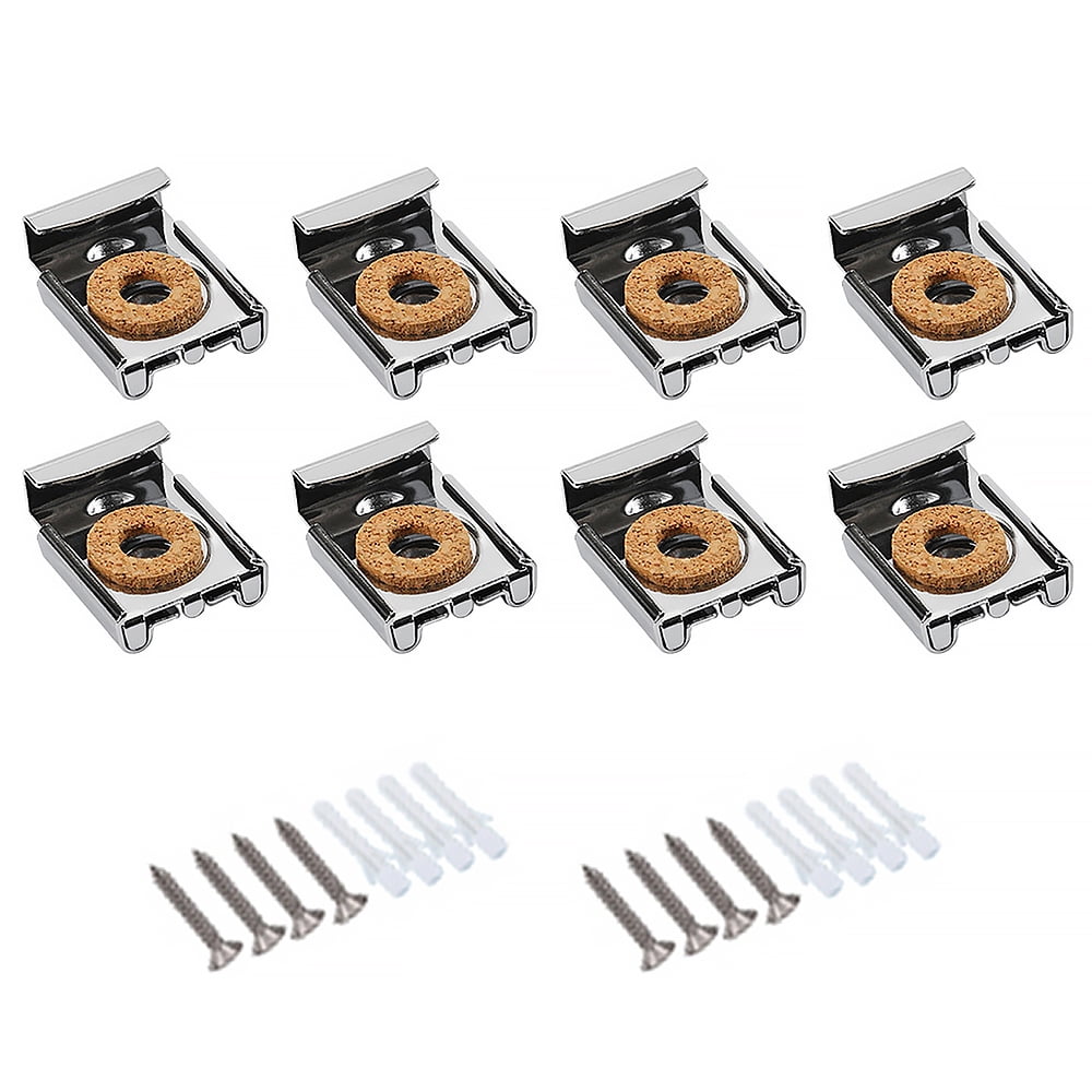 BETOOL 8PCS Spring Loaded Mirror Clips Unframed Hanger Clips Mirror