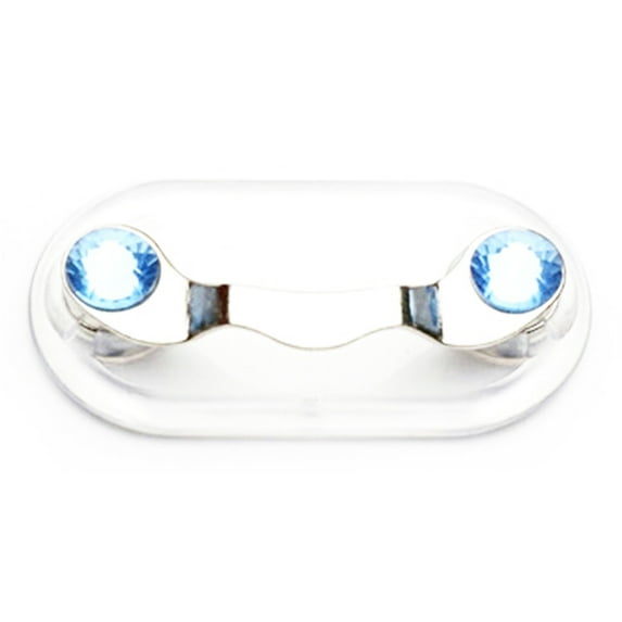 BE-TOOL 8Pcs Magnetic Eyeglass Holders Mini Sunglasses Holder Name Tag Badge Holder Light Blue