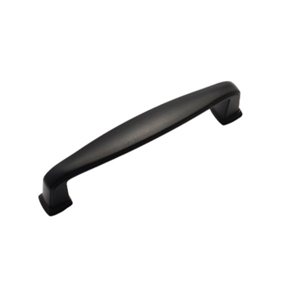 BE-TOOL 96mm/3.77" Matte Black Cabinet Pull Handle, 1 Pack Zinc Alloy Drawer Handles for Kitchen Cabinets Wardrobe Cupboard