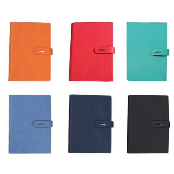 BE-TOOL A5 Binder Notebook 6-Hole 100 Sheets Dawling Papers with Metal Buckle Card Pockets and Pen Holder Office School Stationery