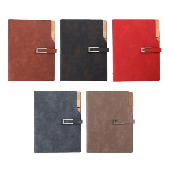 BE-TOOL A6 PU Leather Notebook Diary Travel Journal Notebook 6-Hole Loose-Leaf 100 Papers for Writing Sketches Drawings