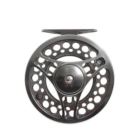 BE-TOOL Alloy Fishing Reel 95mm/3.74in Left/Right Hand-Fly (Metallic Grey)