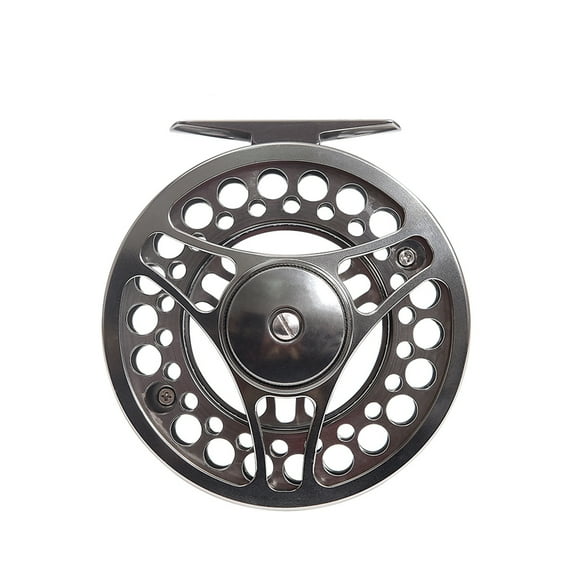 BE-TOOL Alloy Fishing Reel 95mm/3.74in Left/Right Hand-Fly (Metallic Grey)