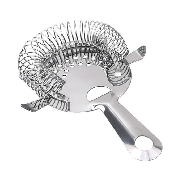 BE-TOOL Bar Strainer Cocktail Strainer Ice Filter for Wine Lover Stainless Steel Silver