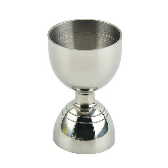 BE-TOOL Cocktail Shaker 304 Stainless Steel Cocktail Shaker Bar Double Measure Bell Jigger Spirit Drinks Measuring 30ml/60ml (Silver)
