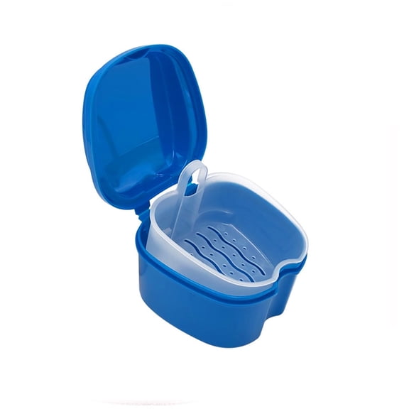 BE-TOOL Denture Box Case Cleaning Box Denture Holder False Teeth Storage Container 3 Color Choice