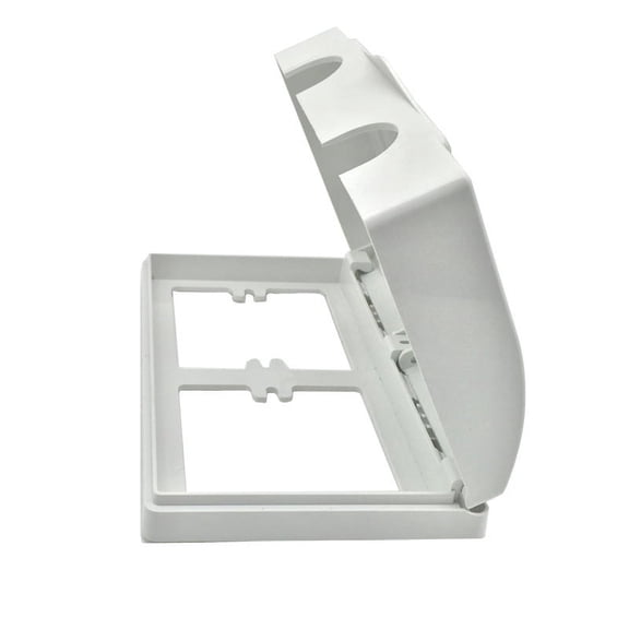 BE-TOOL Double Socket Protector Electric Plug Cover Box Safety Waterproof White