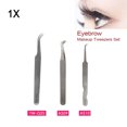 thumbnail image 1 of BE-TOOL Eyelash Extension Tweezers for Russian 3D 6D Volume Lash Extensions Tool Stainless Steel Silver, 1 of 6