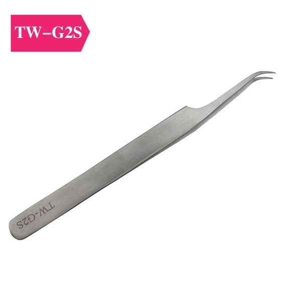 BE-TOOL Eyelash Extension Tweezers for Russian 3D 6D Volume Lash Extensions Tool Stainless Steel Silver