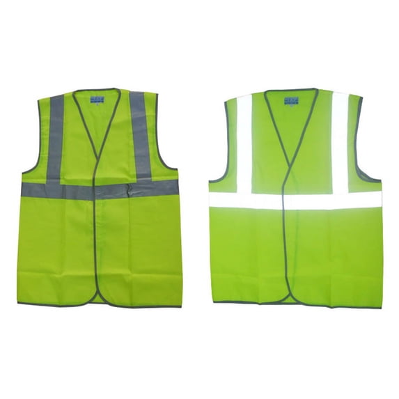 BE-TOOL Fluorescent Yellow Safety Vest High Visibility Security Vest with Reflective Strips for Women Men