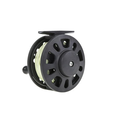 BE-TOOL Fly Fishing Reel with Nylon Line, for Fly Line Backing Line and Taper Leader (GLA 5/6)