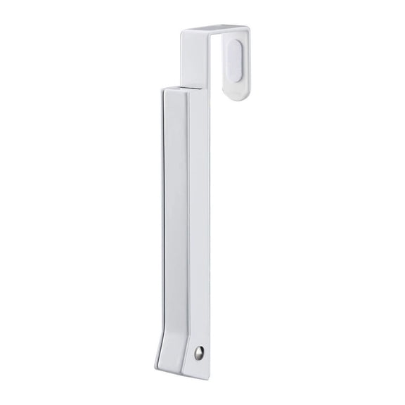 BE-TOOL Foldable Door Hooks Hanger 4 Hanging Points No-Punch Metal Retractable Clothing Hook for Handbags Towels Scarves Bedroom Space Saving (White)