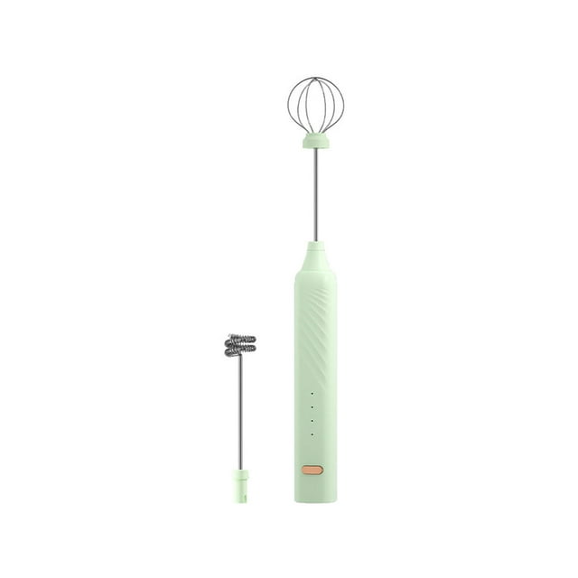 BE-TOOL Household Electric Wireless Manual Egg Beater with 2 Stirring Rods 1200mAh 5W Whipped Cream Egg White Baking Tool USB Charging