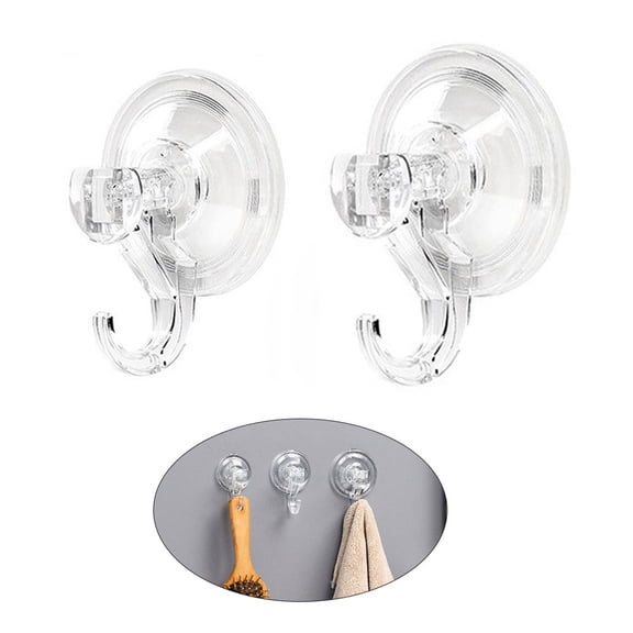 BE-TOOL PET Suction Cup Hooks Hanger Holders for Wall Window Kitchen Bathroom Towel Towel Clear
