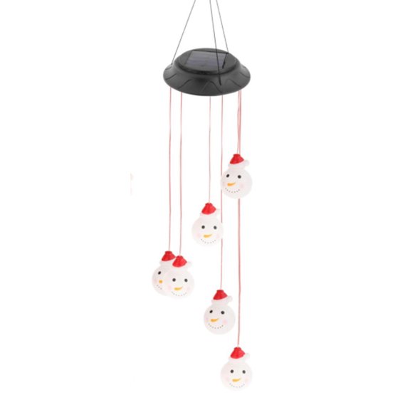 BE-TOOL LED Solar Windbell Light Chimes Bell for Outdoor Garden Christmas Party Festival Decoration