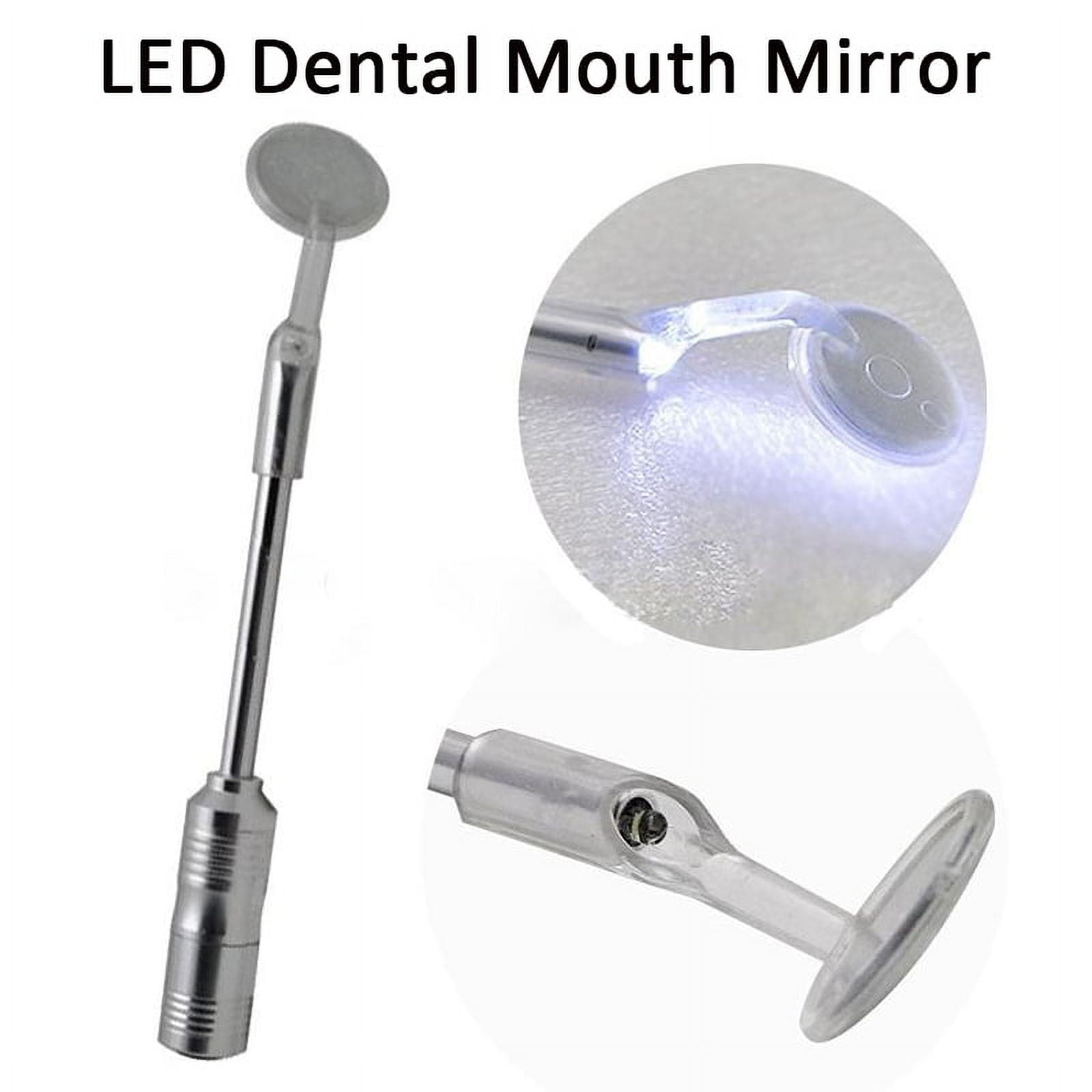 BE-TOOL Metal Mouth Mirror with LED Light Inspecting Mouth and Teeth Teeth Whiten Clean Check