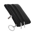 thumbnail image 1 of BE-TOOL Mini Pouch Wallet with Key Ring Zipper Multifunctional Card Case Leather Coin Purse for Men Women Gifts Black, 1 of 7