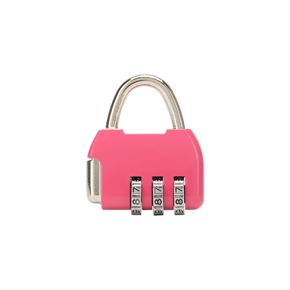 BE-TOOL Mni Digit Combination Padlock Digital Password Lock for Suitcases Luggage Bags Cabinets Lockers Pink