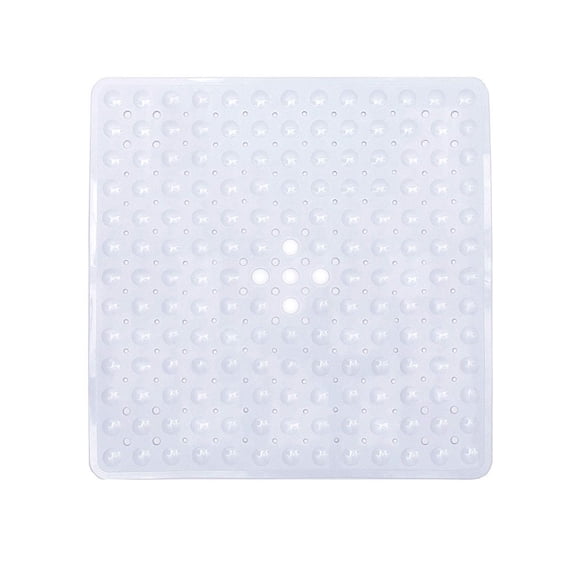 BE-TOOL Non Slip Anti Mould Bath Mats PVC Pad with Suction Cups for Tub Shower Bathroom Machine Washable 53cmx53cm