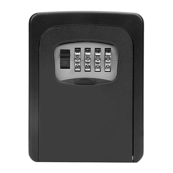 BE-TOOL Outdoor Indoor Keysafe Lock Box 4 Digital Combination Lock Wall Mounted Box for Keys House Key Lockbox Black
