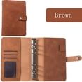 thumbnail image 1 of BE-TOOL PU A6 Notebook Binder Inner Paper Cover for Personal Planner Filler Paper Office School Use Brown (Binder Only), 1 of 8
