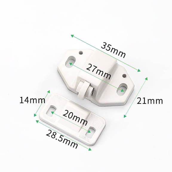 BE-TOOL Plastic Roller Door Catch Hardware for Cupboard Closet Kitchen Cabinet Door Latches and Catches